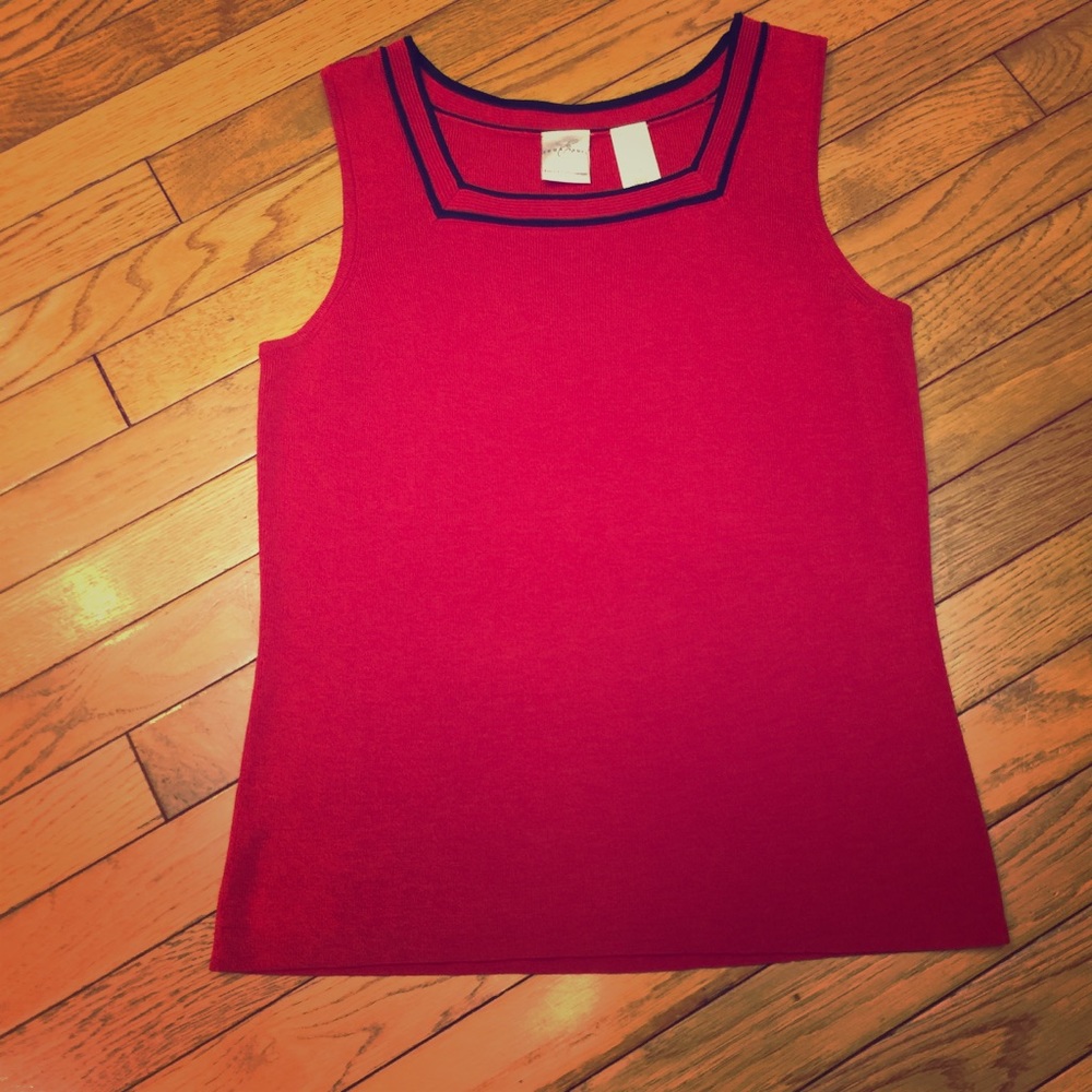 Emma James Sleeveless Knit (Red)